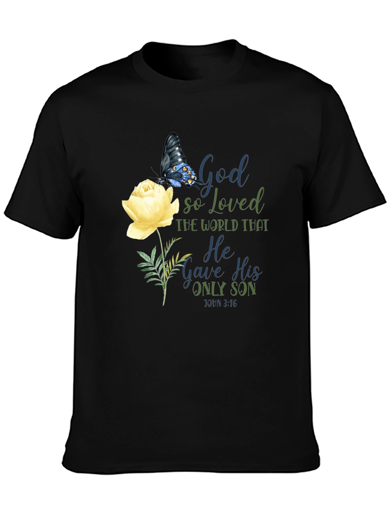 God So Loved the World Black T-Shirt