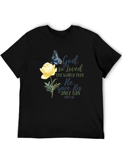 God So Loved the World Black T-Shirt