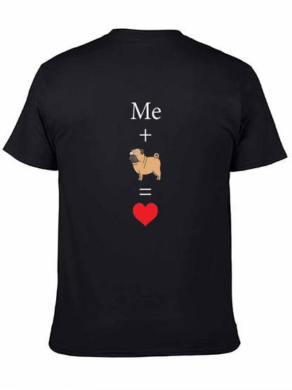Me Plus Pug Equals Love T-Shirt