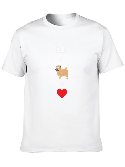 Me Plus Pug Equals Love T-Shirt