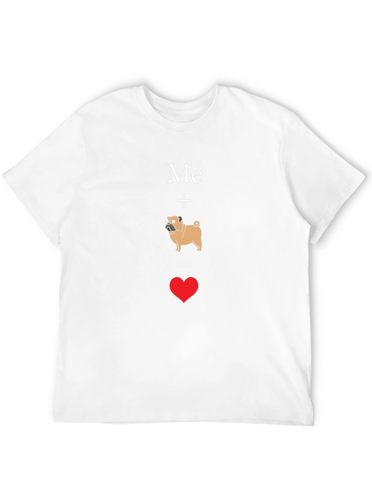 Me Plus Pug Equals Love T-Shirt