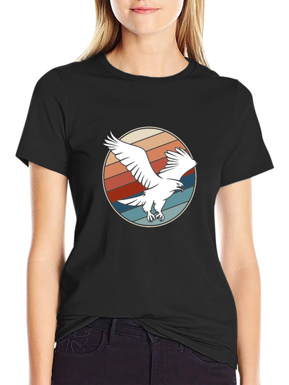 Retro Eagle Graphic Tee - Black T-Shirt