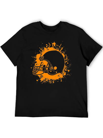 Football Helmet Graphic Tee - Sport Fan Apparel