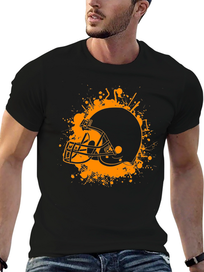 Football Helmet Graphic Tee - Sport Fan Apparel
