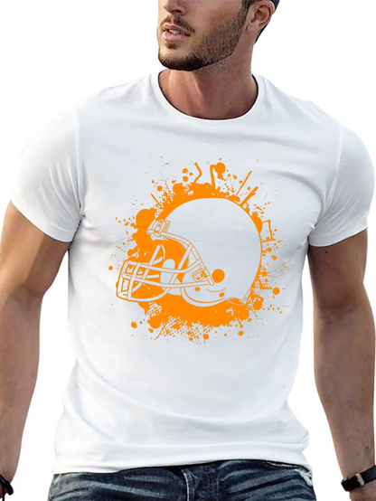Football Helmet Graphic Tee - Sport Fan Apparel
