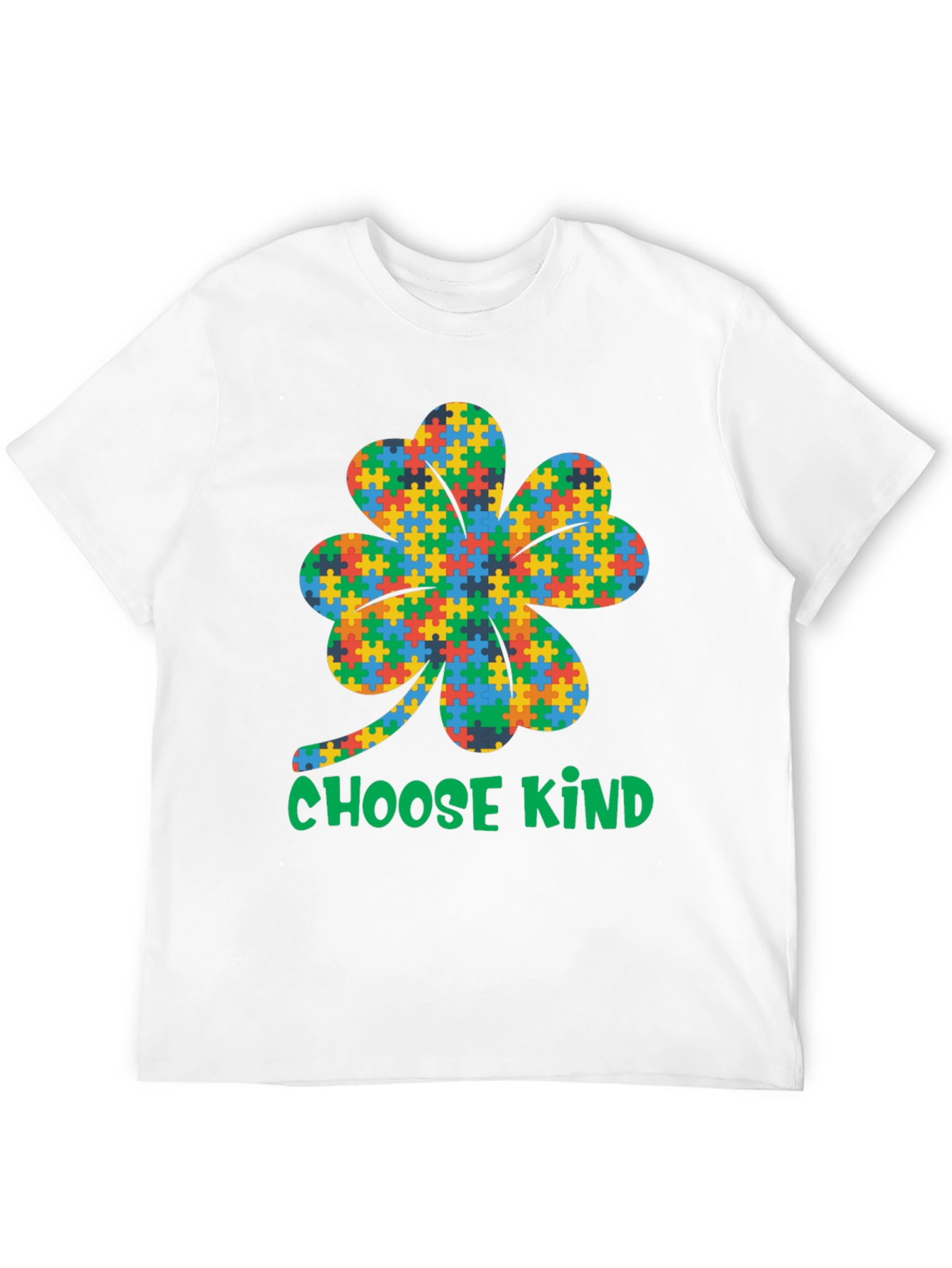 Choose Kind Autism Awareness Shamrock T-Shirt