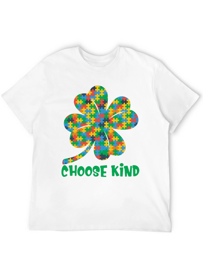 Choose Kind Autism Awareness Shamrock T-Shirt