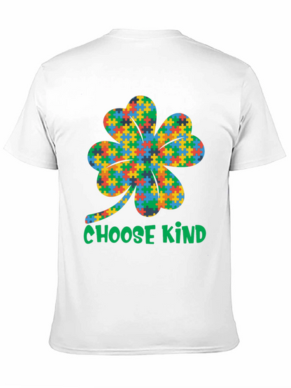 Choose Kind Autism Awareness Shamrock T-Shirt