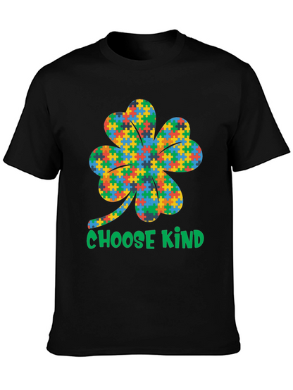 Choose Kind Autism Awareness Shamrock T-Shirt