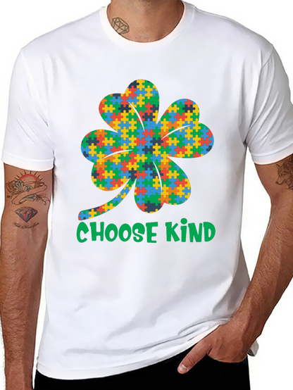 Choose Kind Autism Awareness Shamrock T-Shirt