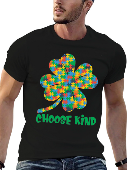 Choose Kind Autism Awareness Shamrock T-Shirt