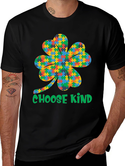 Choose Kind Autism Awareness Shamrock T-Shirt
