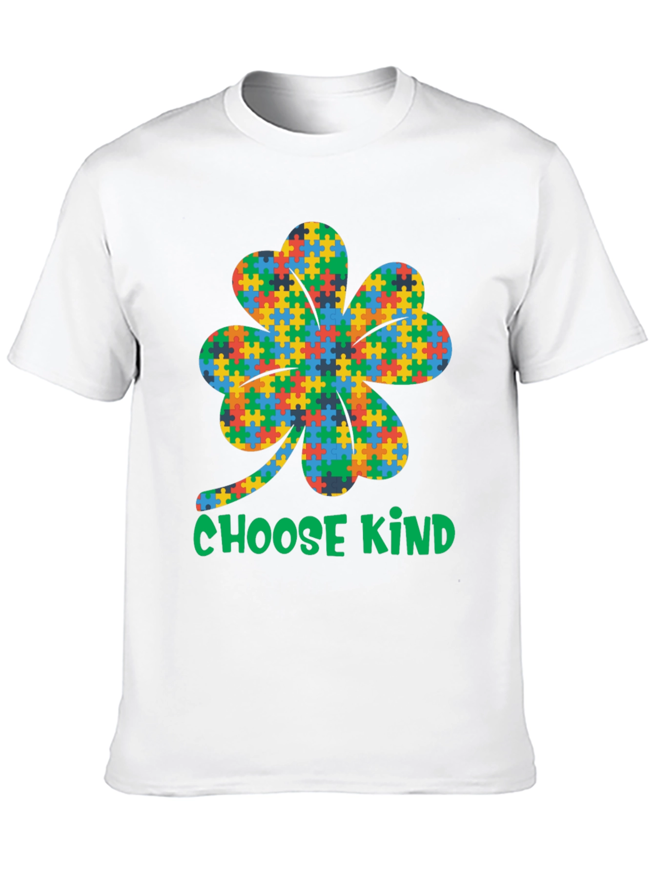 Choose Kind Autism Awareness Shamrock T-Shirt