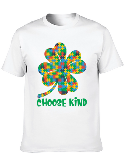Choose Kind Autism Awareness Shamrock T-Shirt
