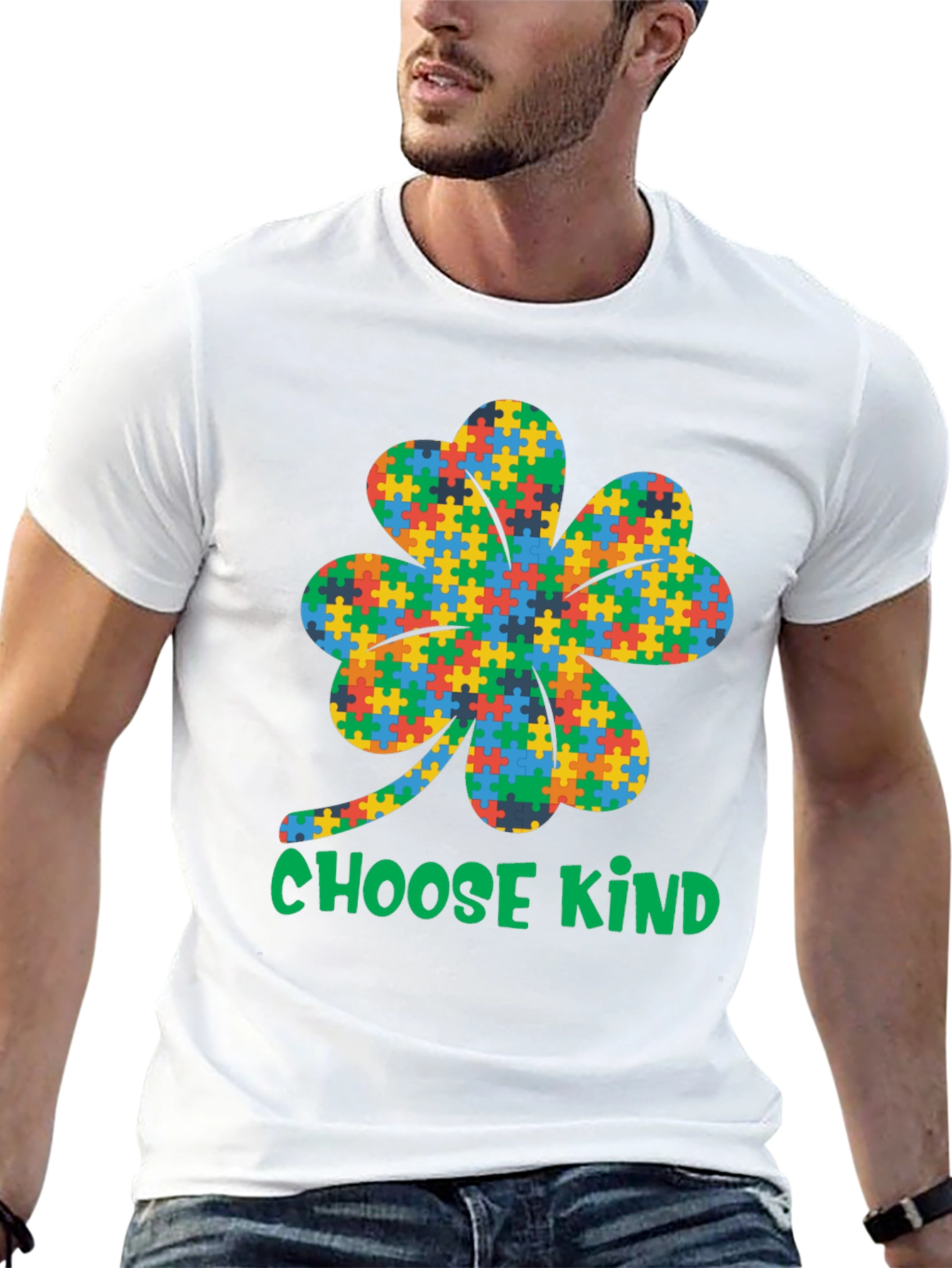 Choose Kind Autism Awareness Shamrock T-Shirt