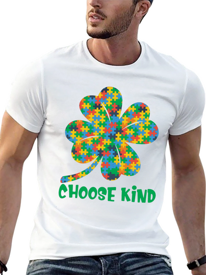Choose Kind Autism Awareness Shamrock T-Shirt