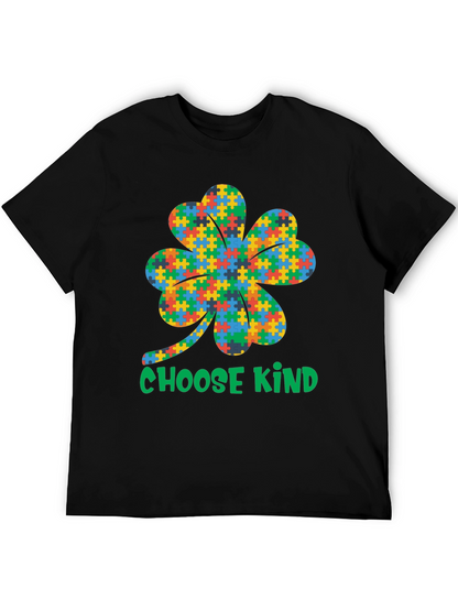 Choose Kind Autism Awareness Shamrock T-Shirt