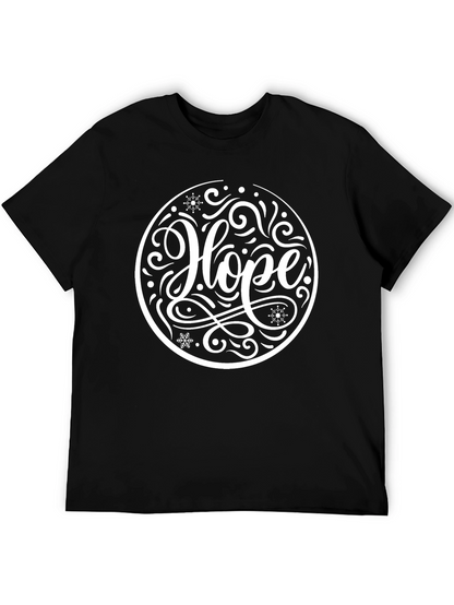 Hope Graphic Tee - Black Holiday Shirt