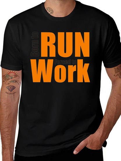 Born to Run Work T-Shirt - Black