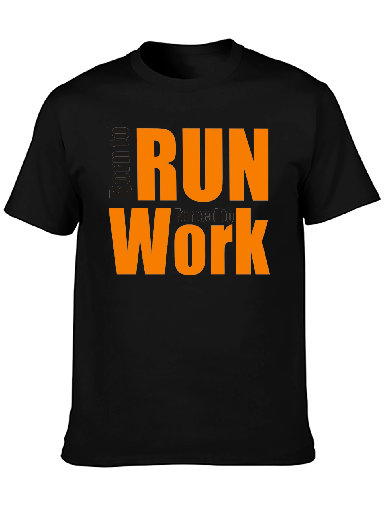 Born to Run Work T-Shirt - Black