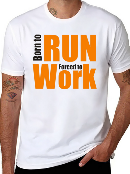 Born to Run Work T-Shirt - Black