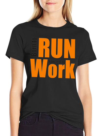 Born to Run Work T-Shirt - Black