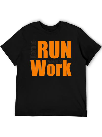 Born to Run Work T-Shirt - Black
