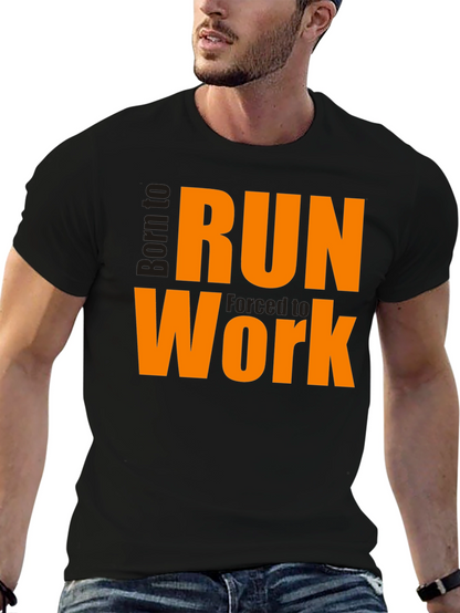 Born to Run Work T-Shirt - Black