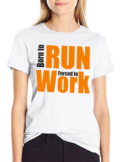 Born to Run Work T-Shirt - Black