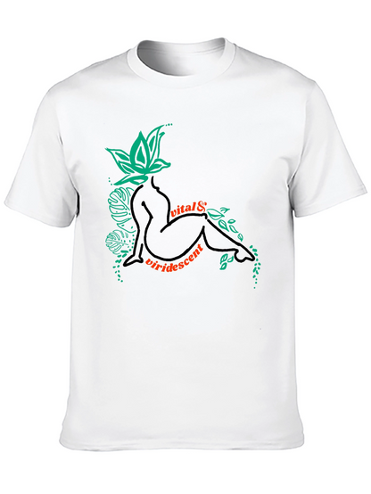 Vital & Viridescent Black Graphic T-Shirt