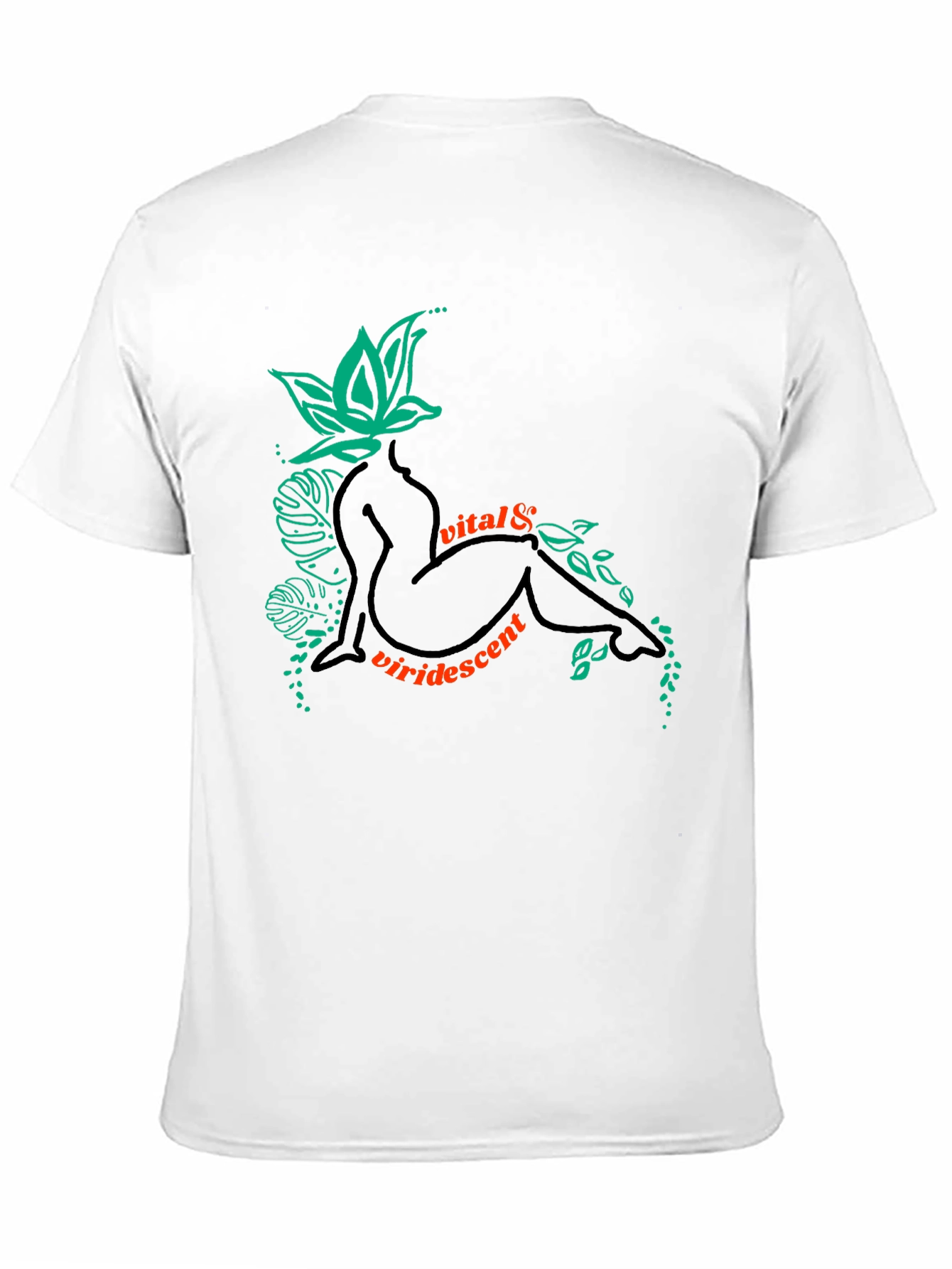 Vital & Viridescent Black Graphic T-Shirt