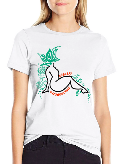 Vital & Viridescent Black Graphic T-Shirt