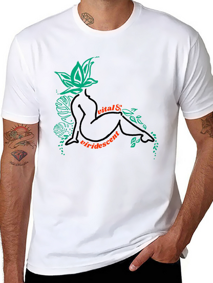 Vital & Viridescent Black Graphic T-Shirt
