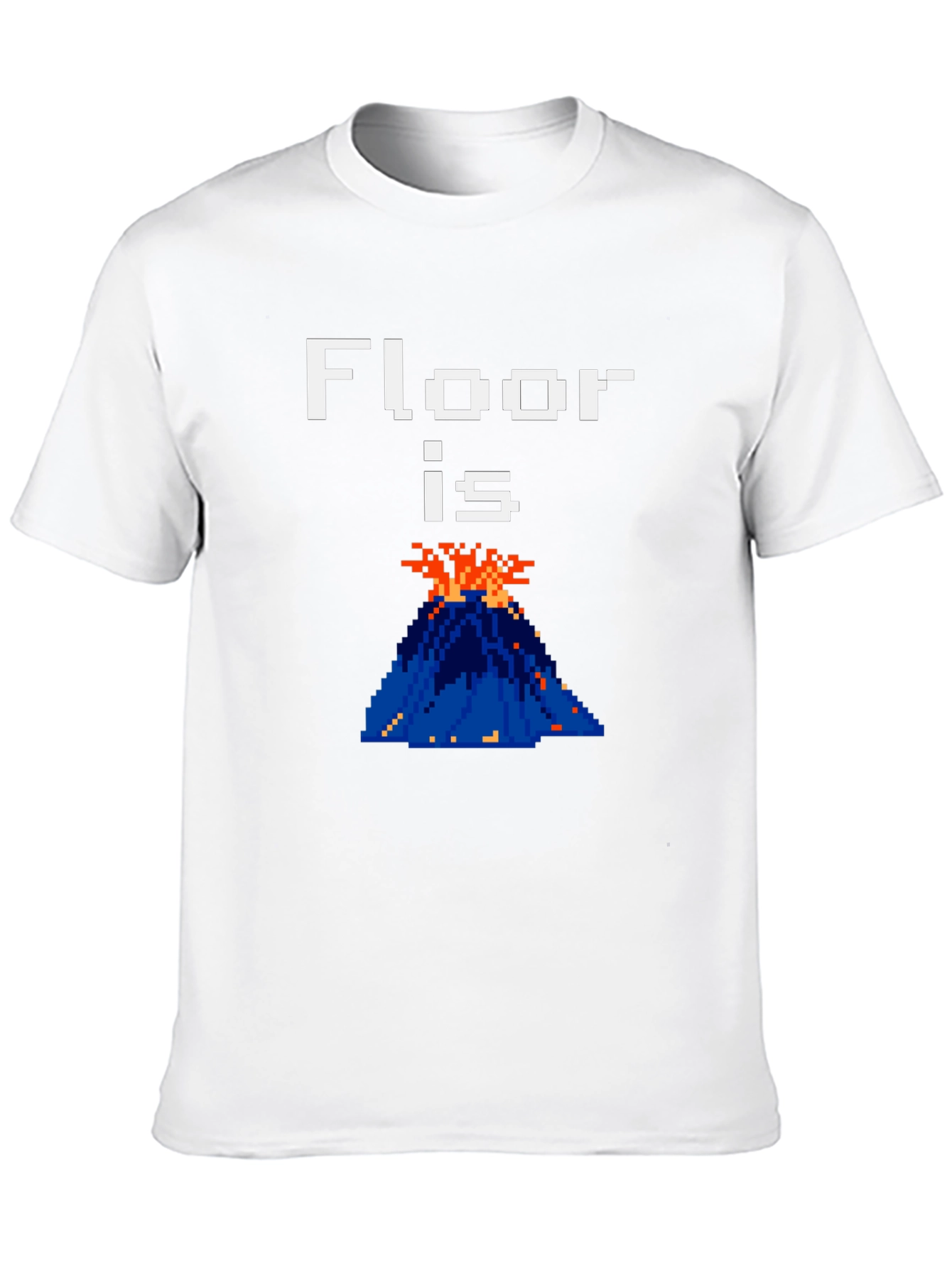 Floor is Lava Graphic Tee - Pixelated Fun