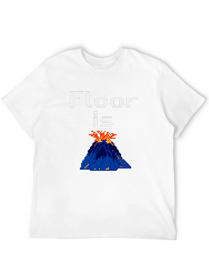 Floor is Lava Graphic Tee - Pixelated Fun
