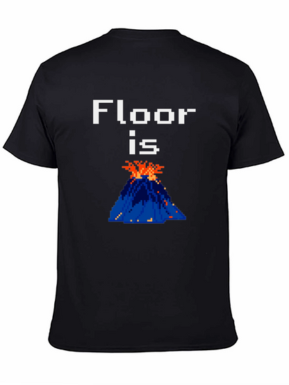 Floor is Lava Graphic Tee - Pixelated Fun