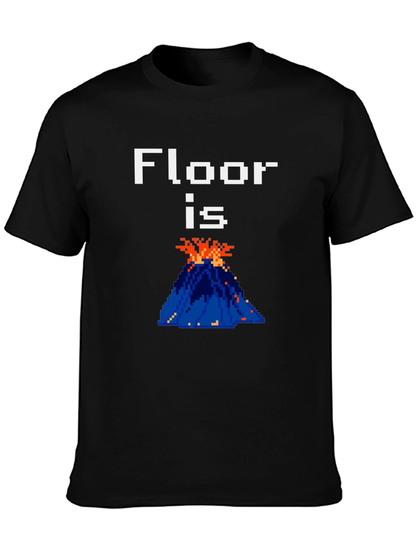 Floor is Lava Graphic Tee - Pixelated Fun