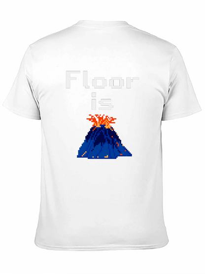 Floor is Lava Graphic Tee - Pixelated Fun