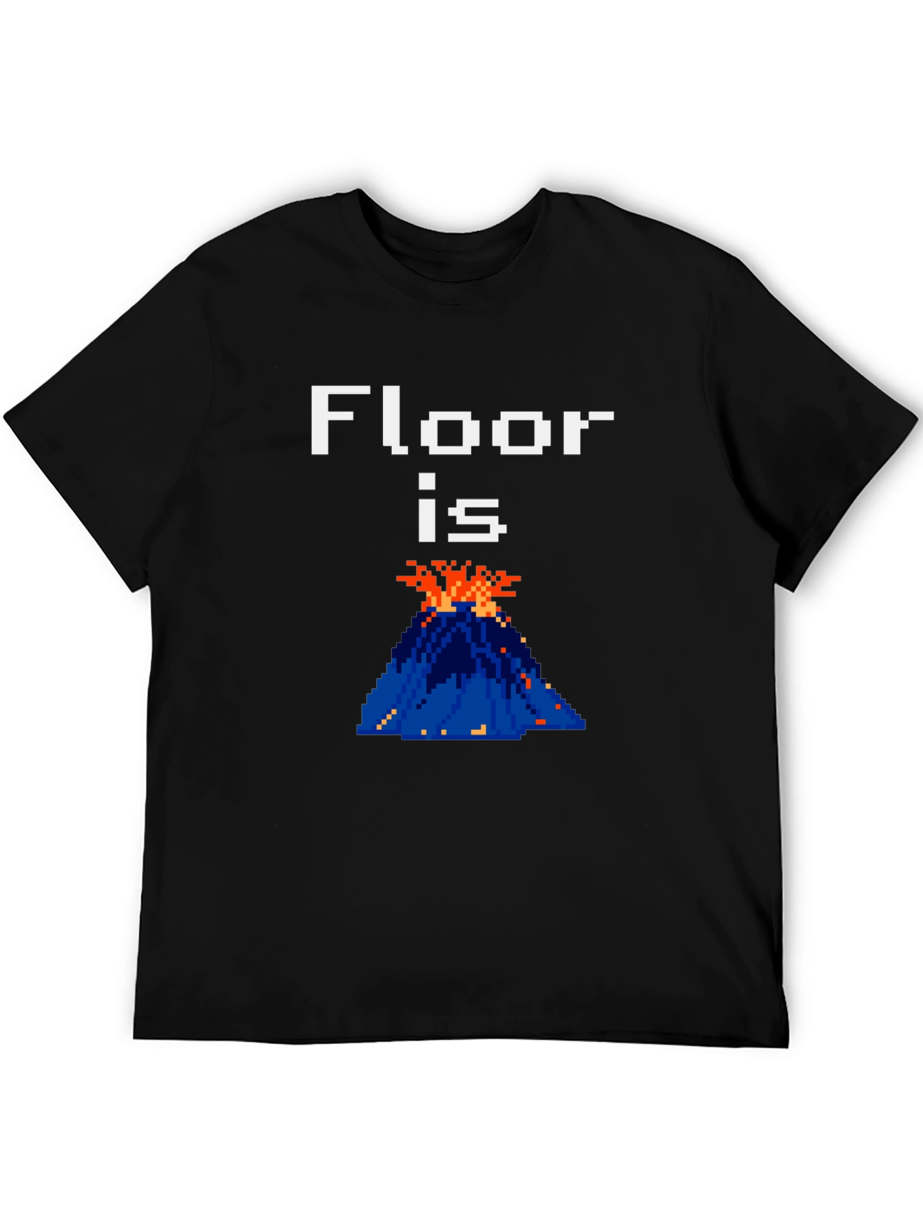 Floor is Lava Graphic Tee - Pixelated Fun