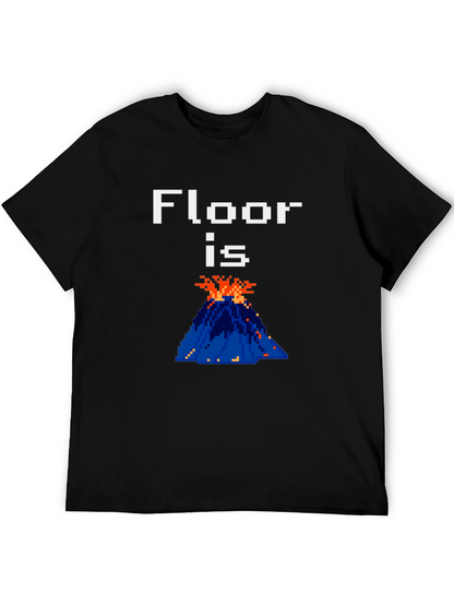 Floor is Lava Graphic Tee - Pixelated Fun