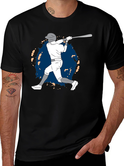 Baseball Player Graphic T-Shirt