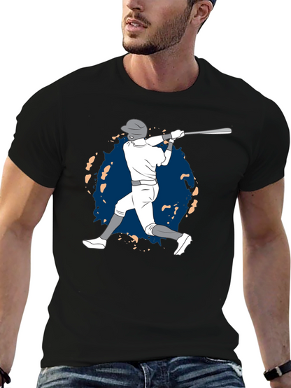 Baseball Player Graphic T-Shirt