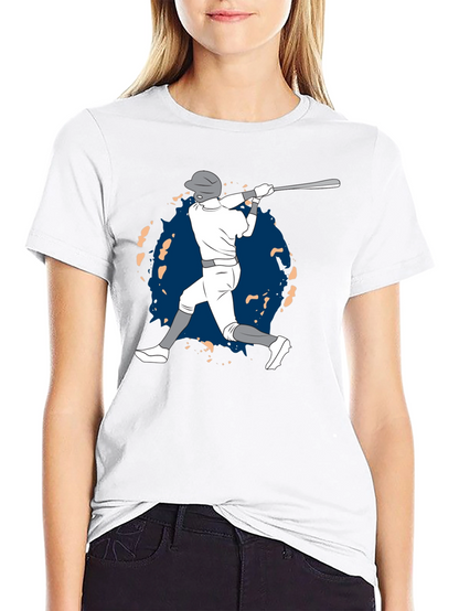Baseball Player Graphic T-Shirt