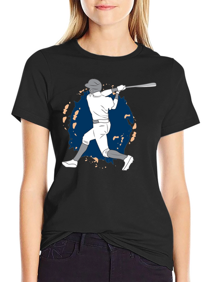 Baseball Player Graphic T-Shirt