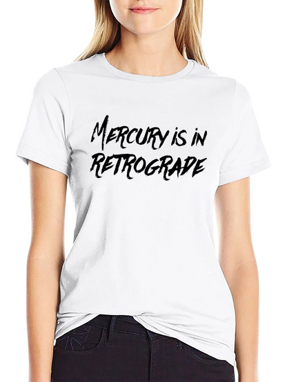 Mercury Retrograde Black T-Shirt - Astrology Tee