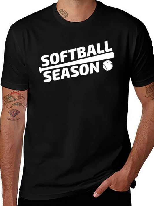 Softball Season T-Shirt - Black