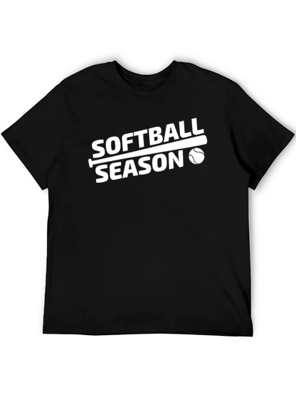 Softball Season T-Shirt - Black
