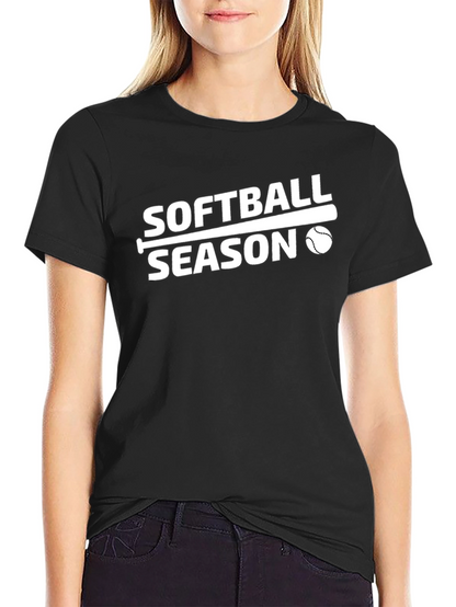 Softball Season T-Shirt - Black