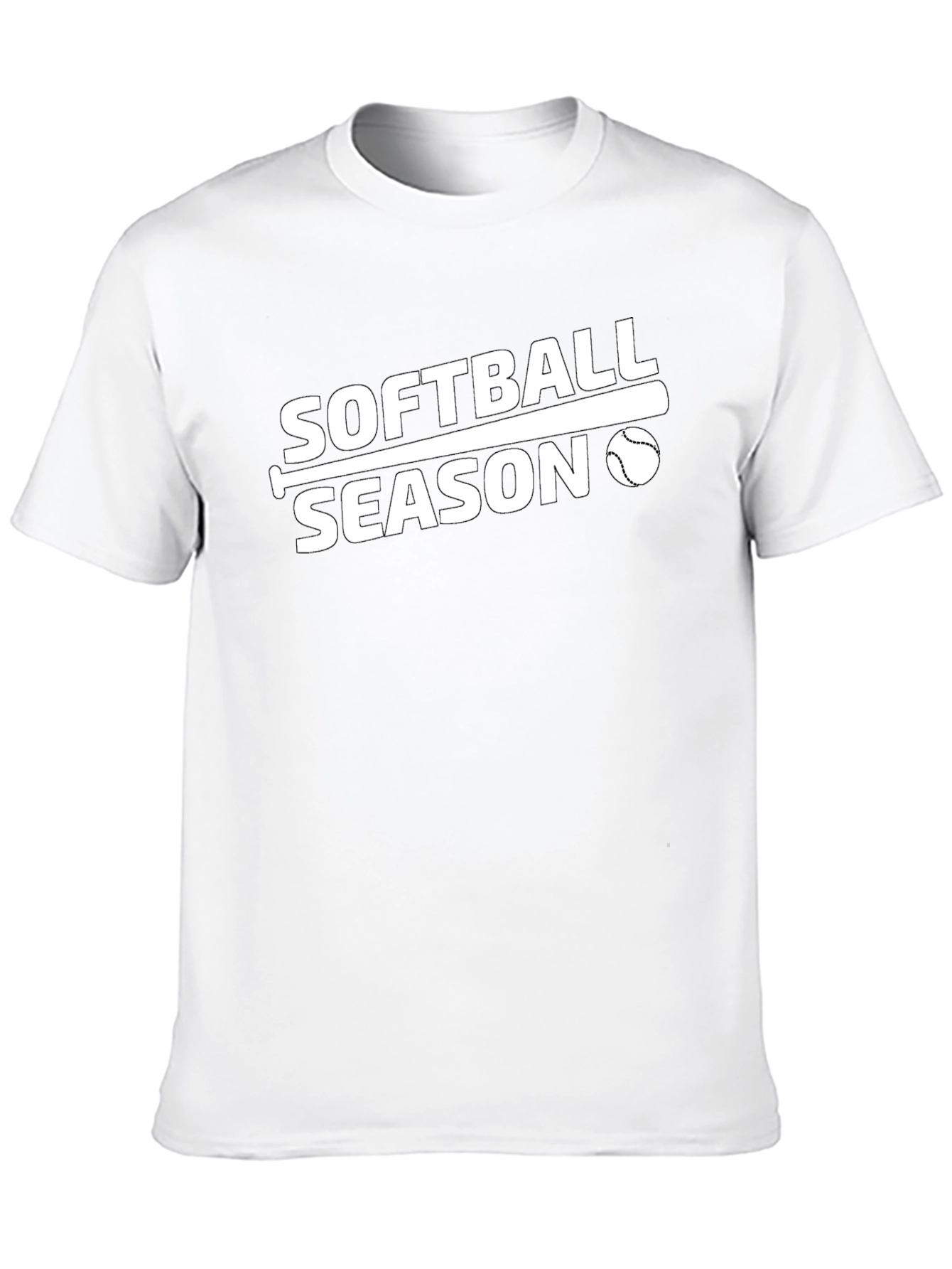 Softball Season T-Shirt - Black