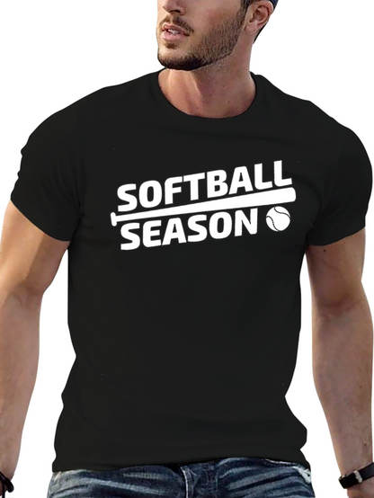 Softball Season T-Shirt - Black